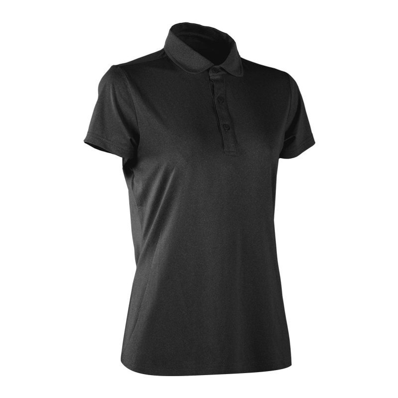 213953 WMN SILVERTIP POLO BLK HTH