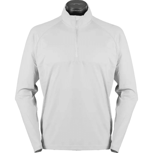 214500 SECOND LAYER 1 4 ZIP MEN WHITE FRONT