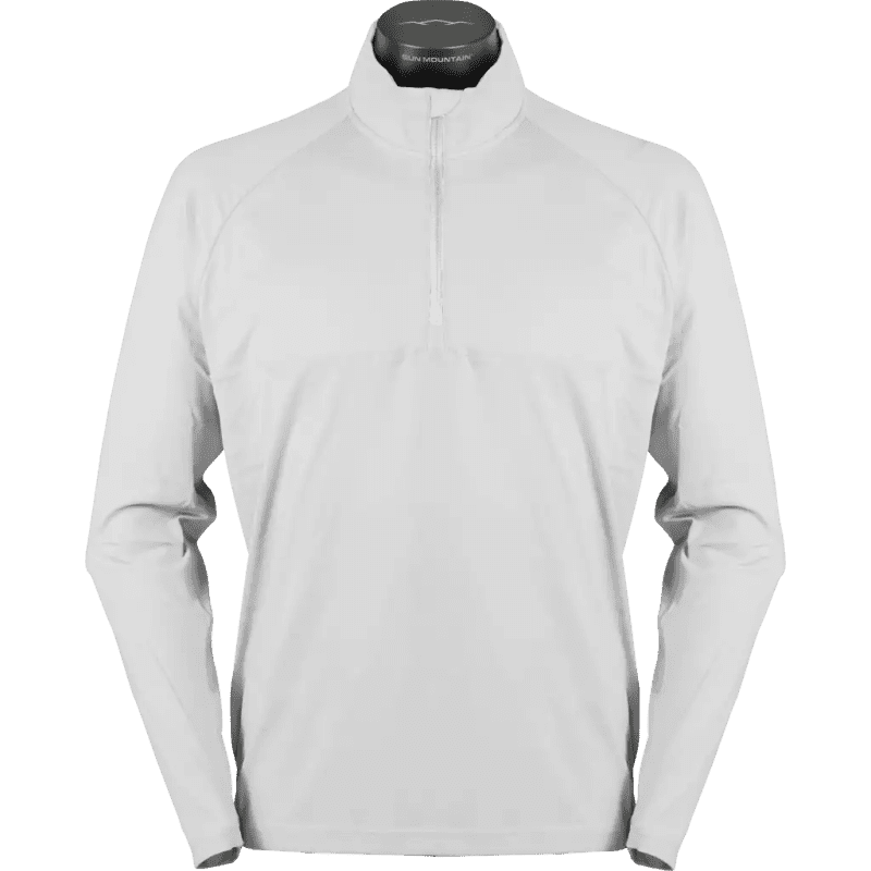 214500 SECOND LAYER 1 4 ZIP MEN WHITE FRONT