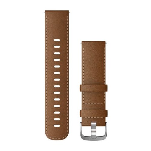 BrownItalianLeatherwithSilverHardware Fits130 200mm