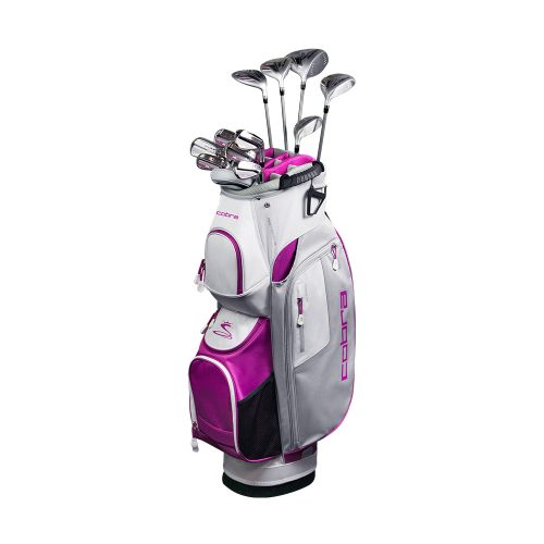 Cobra Golf 2021 Fly XL Womens CompleteSet CartBag Silver Plum 1