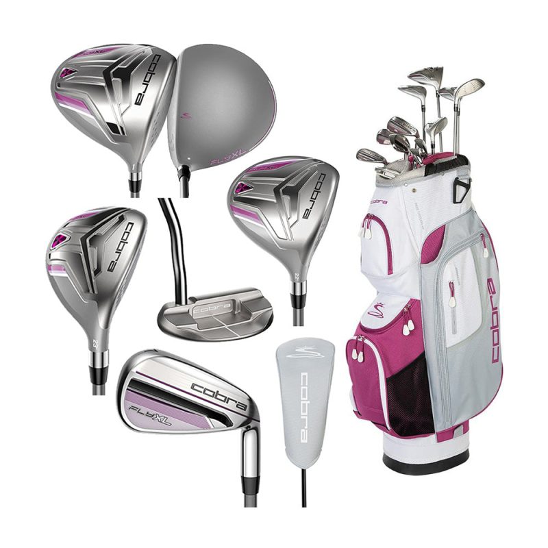 CobraGolf2021FlyXLWomen sCompleteSetCartBagPlumSet 1