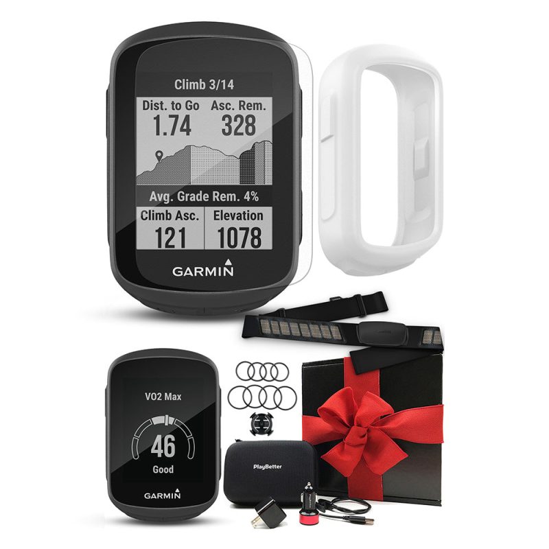 GARMIN EDGE 130 PLUS WHITE HRM GIFT BOX BUNDLE