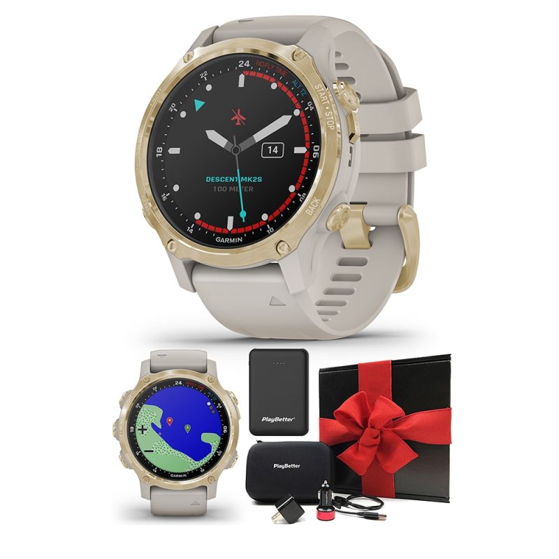 GARMINDESCENTMK2SLIGHTGOLDGIFTBOXBUNDLE