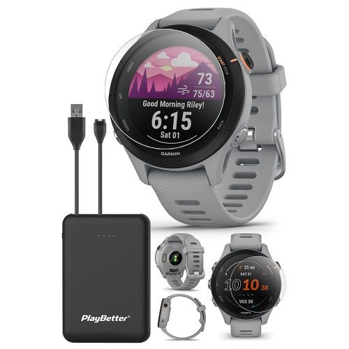 GARMINFORERUNNER255SPOWDERGRAYBUNDLE