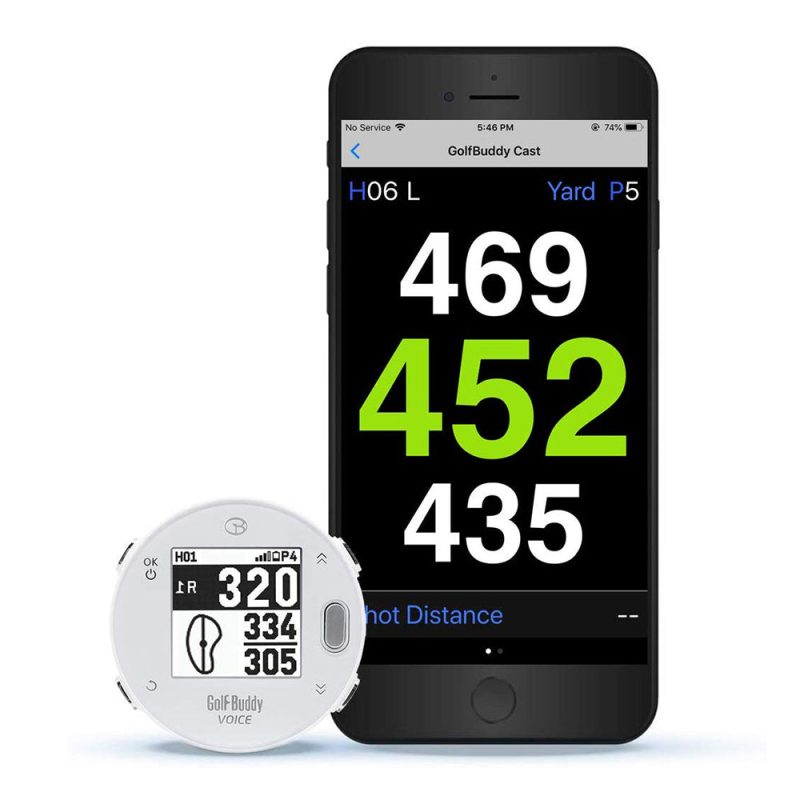 GOLFBUDDY VoiceX talking gps white 4