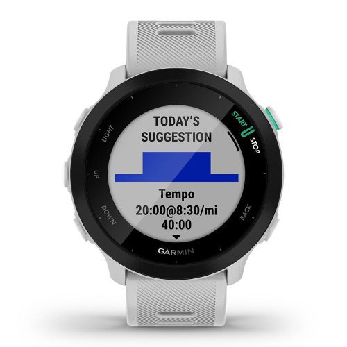 Garmin Forerunner 55 GPS Running Watch White 2