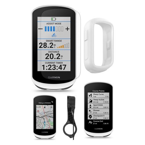 GarminEdgeExplore2PowerMount Bundle White