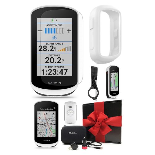 GarminEdgeExplore2PowerMount GiftBoxBundle White