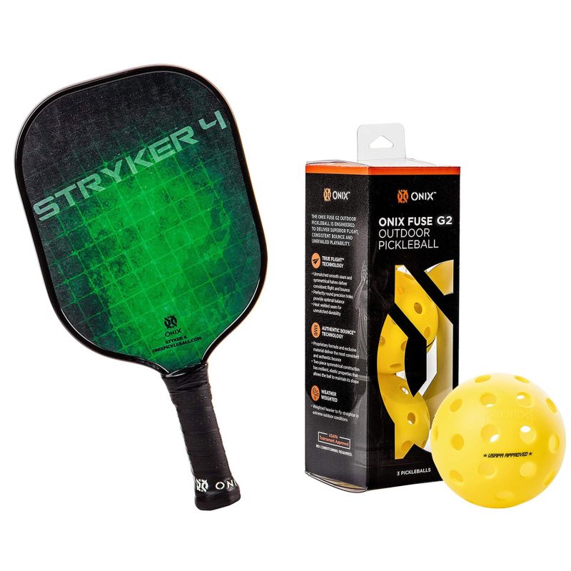 ONIX STRYKER 4 COMPOSITE PADDLE Green Ball Bundle