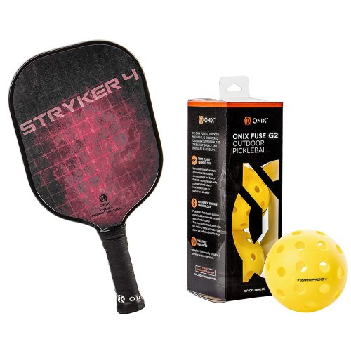 ONIX STRYKER 4 COMPOSITE PADDLE Red Ball Bundle