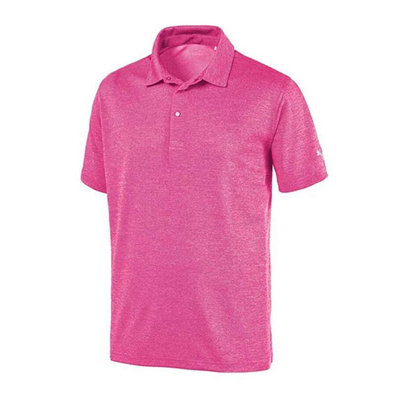 PUMA Grill to Green Golf Polo fuschia pink