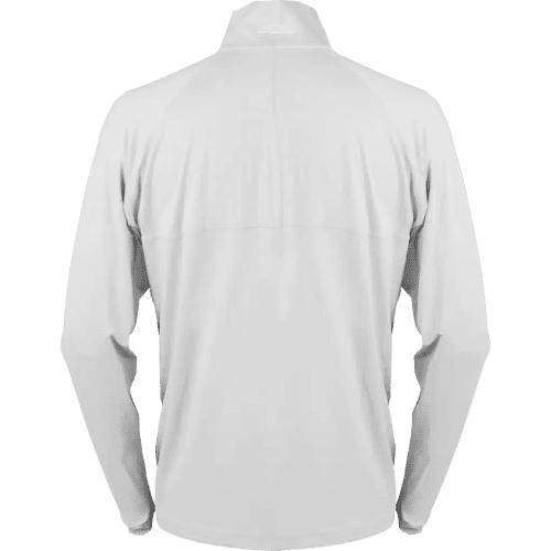 SECOND LAYER 1 4 ZIP MEN WHITE BACK