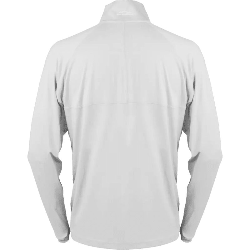 SECOND LAYER 1 4 ZIP MEN WHITE BACK