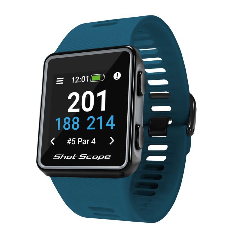 Shot Scope G3 Golf GPS Watch - Teal - Left Angle