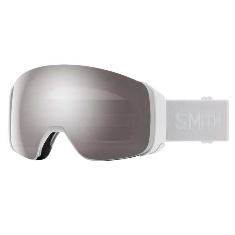 Smith Optics 4D Mag Snow Goggles White Vapor Sun Platinum Mirror 1