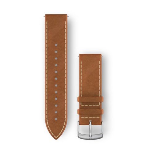 TanItalianLeatherwithSilver Fits125 190mm