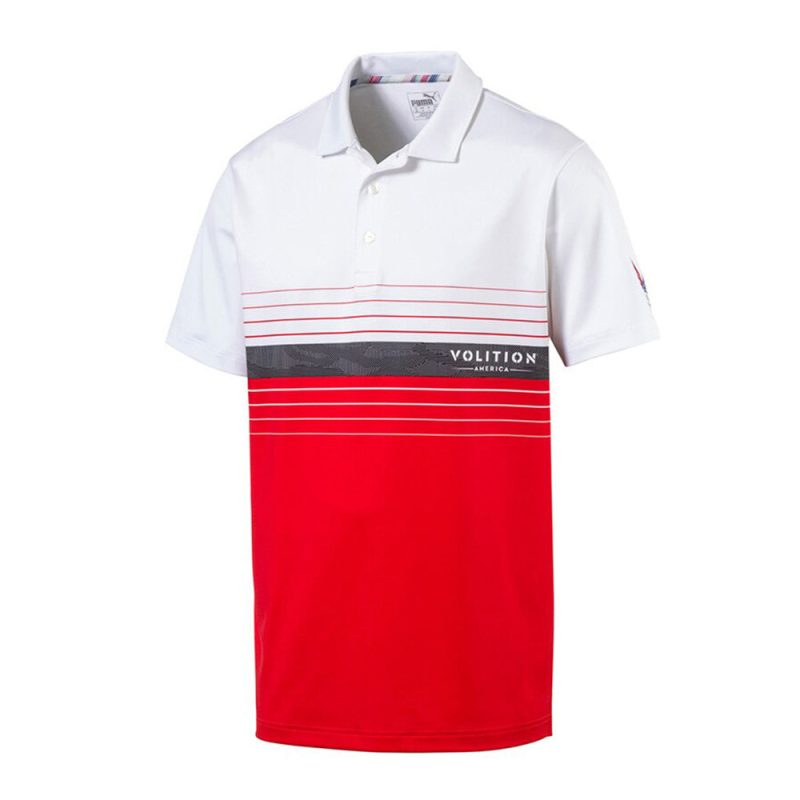 Volition Horizon Golf Polo high risk red