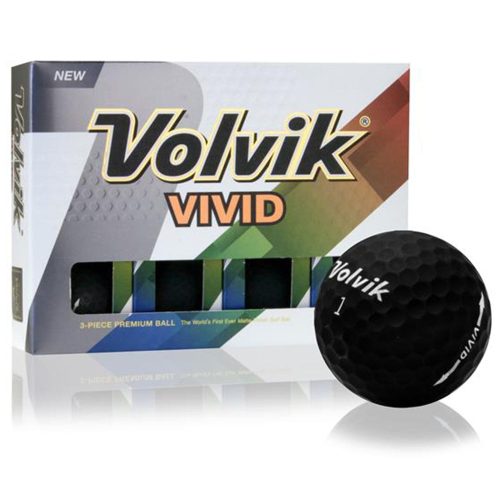 Volvik Vivid Matte Black Golf Balls 1