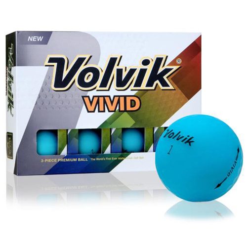 Volvik Vivid Matte Blue Golf Balls 1