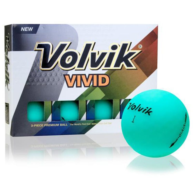 Volvik Vivid Matte Jade Mint Golf Balls 1