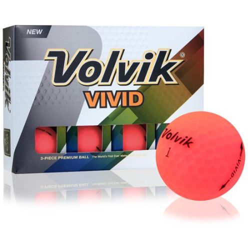 Volvik Vivid Matte Pink Golf Balls 1