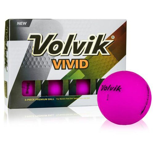 Volvik Vivid Matte Purple Golf Balls 1