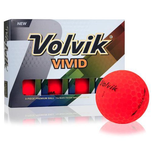 Volvik Vivid Matte Red Golf Balls 1