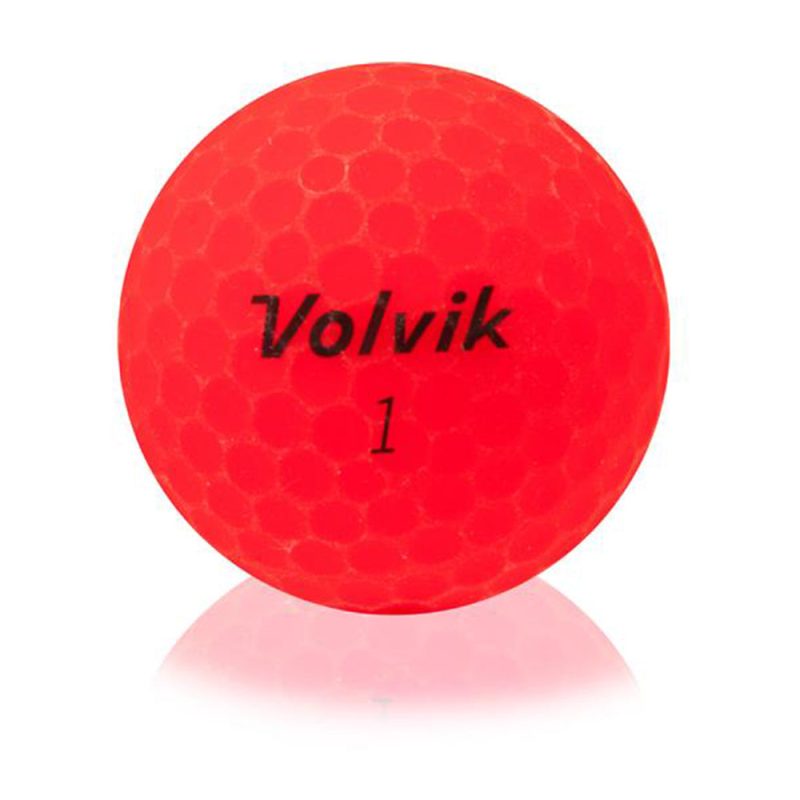 Volvik Vivid Matte Red Golf Balls 3