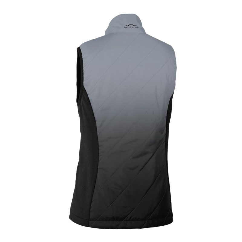 WMN GRADIENT VEST BLK CDT BACK