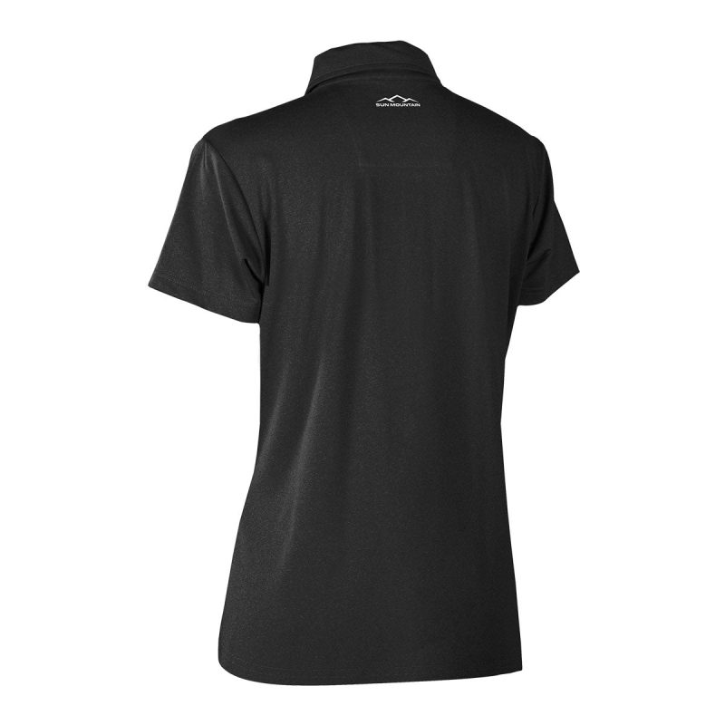 WMN SILVERTIP POLO BLK HTH BACK