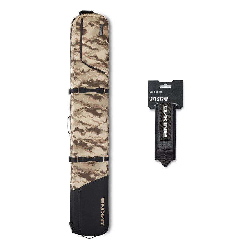 Dakine Boundary Ski Roller Bag - Ashcroft Camo with Dakine Ski Straps