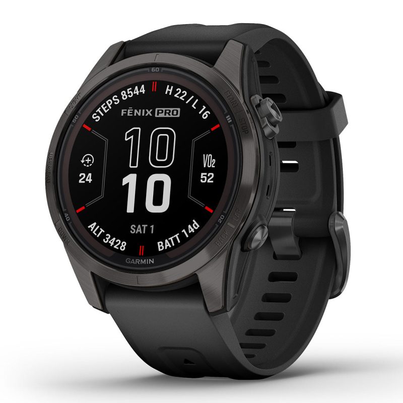 fenix 7S Pro Sapphire Solar Carbon Gray DLC Black 1