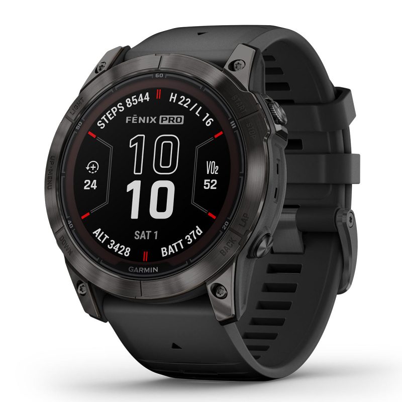 fenix 7X Pro Sapphire Solar Carbon Gray DLC Black 1