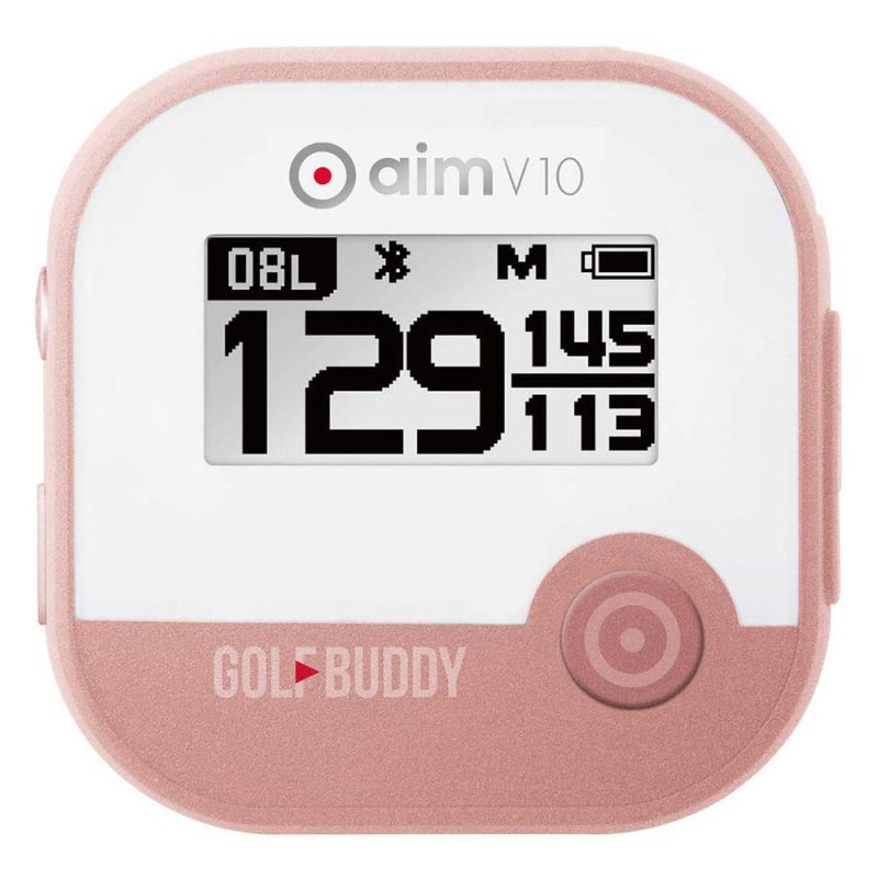 golfbuddy aim v10 talking gps rosegold