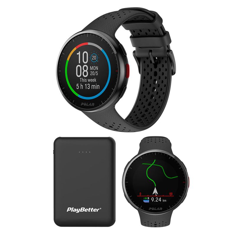 polar pacer pro watch gray bundle