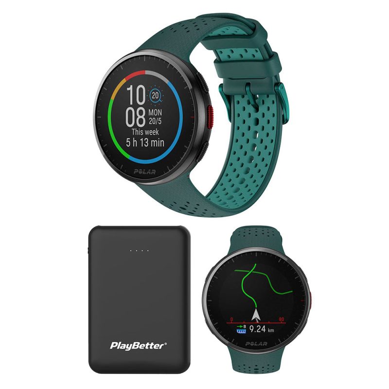 polar pacer pro watch green bundle