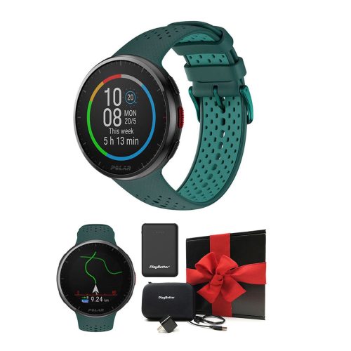 polar pacer pro watch green gift box