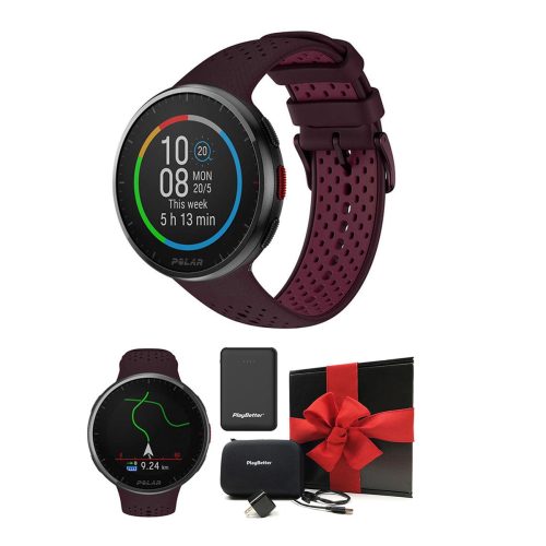 polar pacer pro watch maroon giftbox