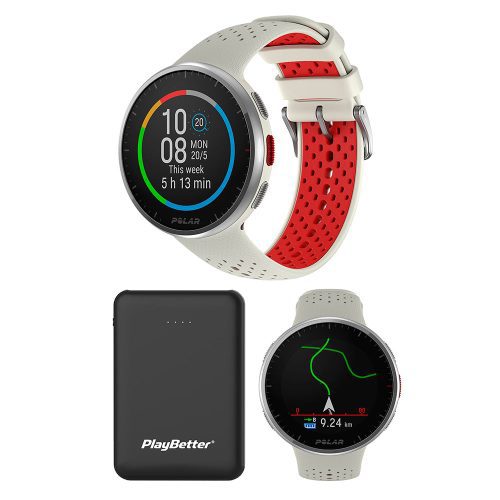 polar pacer pro watch white bundle