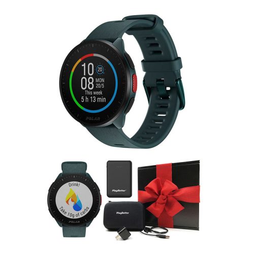 polar pacer watch green gift box