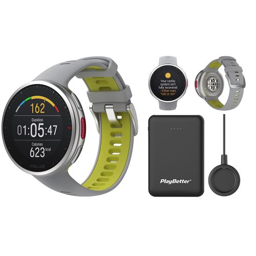 polar vantage v2 gray lime bundle