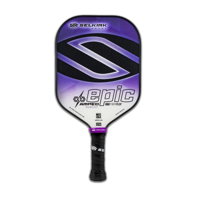 selkirk amped epic pickleball paddle purple