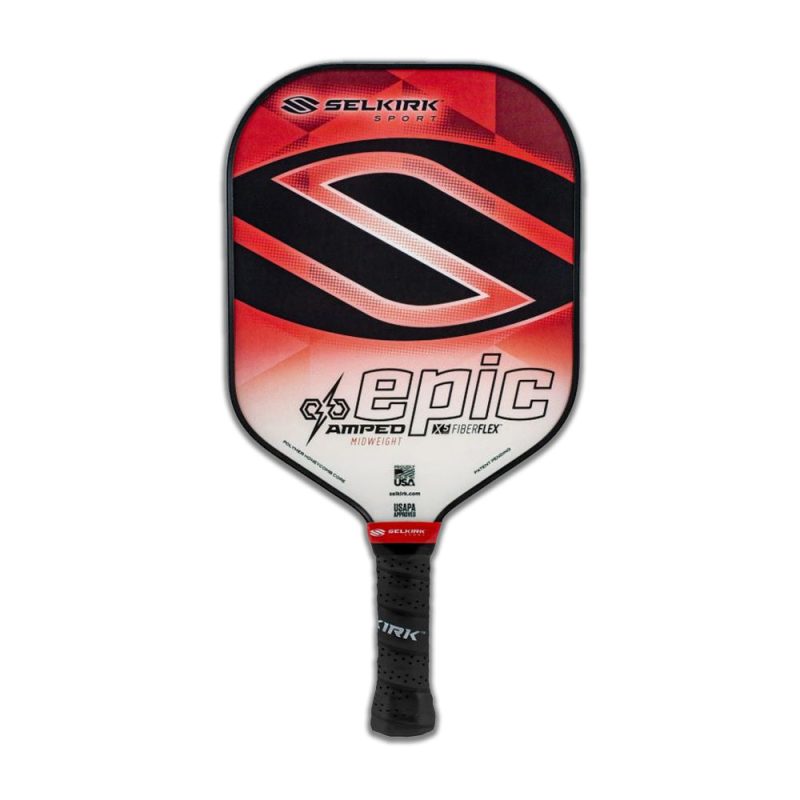 selkirk amped epic pickleball paddle red