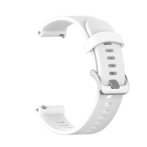 white silicone watch